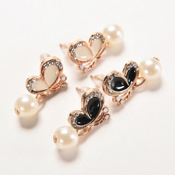 NEW💙💎🦋BEAUTIFUL💛GOLDEN WHITE BUTTERFLIES🦋💎💙 - Picture 3 of 8